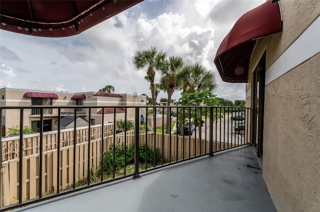 view of balcony