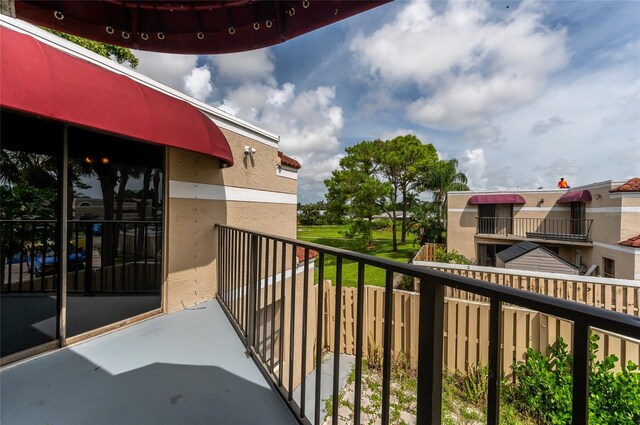 view of balcony