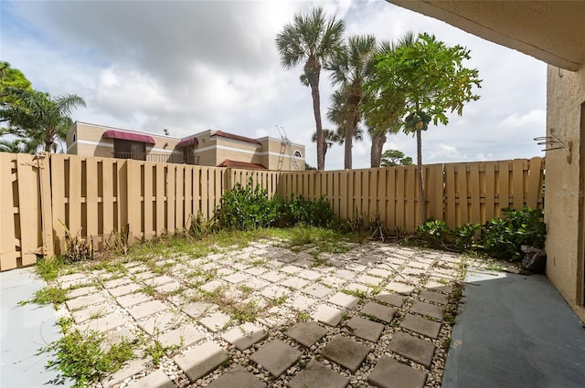 view of patio / terrace with a fenced backyard