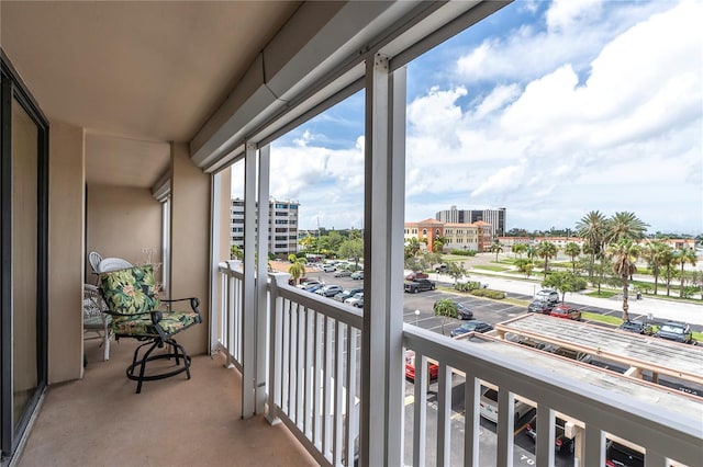 view of balcony