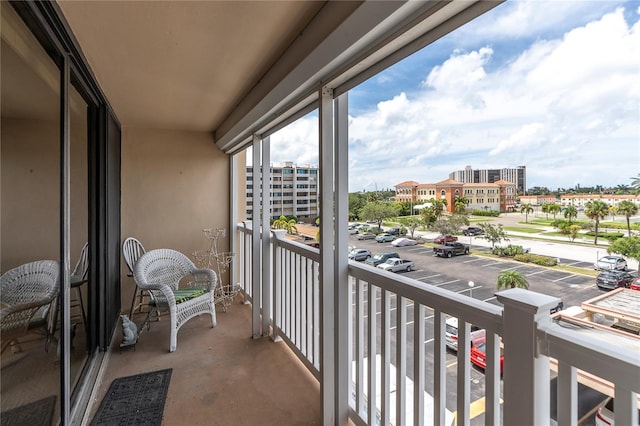 view of balcony