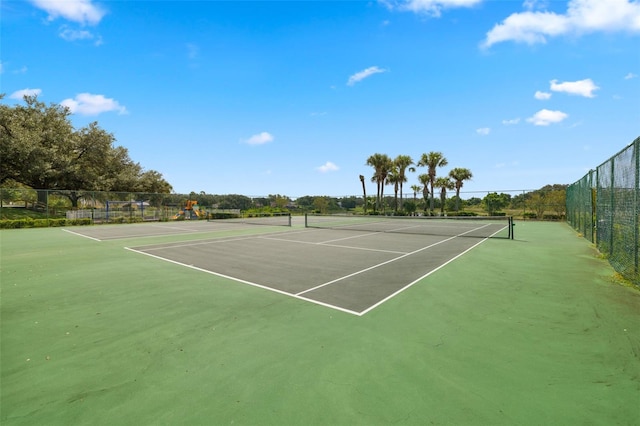 view of sport court