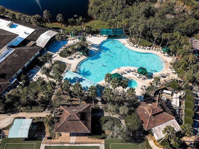 drone / aerial view
