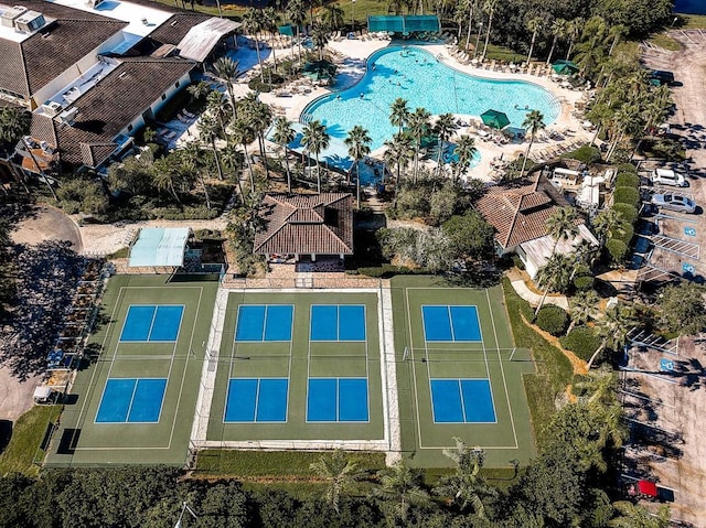 birds eye view of property