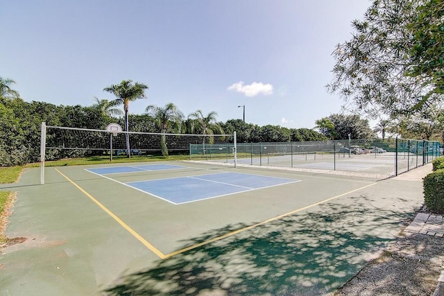 view of tennis court