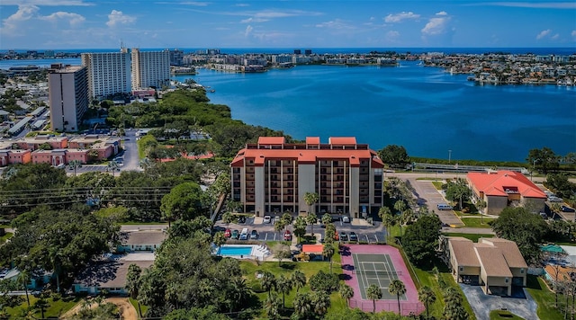 7037 Sunset Dr S Unit 602, South Pasadena, FL 33707 - bird's eye view featuring a water view