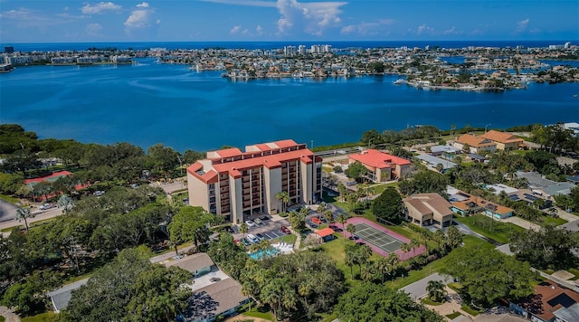 7037 Sunset Dr S Unit 602, South Pasadena, FL 33707 - birds eye view of property with a water view
