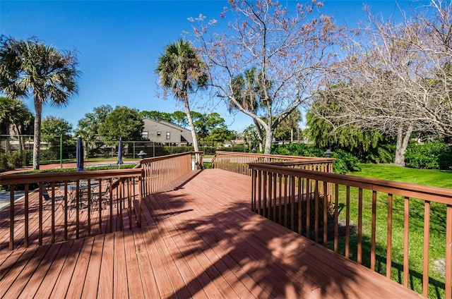 7037 Sunset Dr S Unit 602, South Pasadena, FL 33707 - deck with a yard