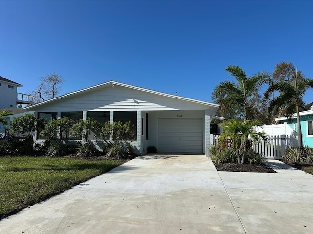 view of front of home featuring a garage