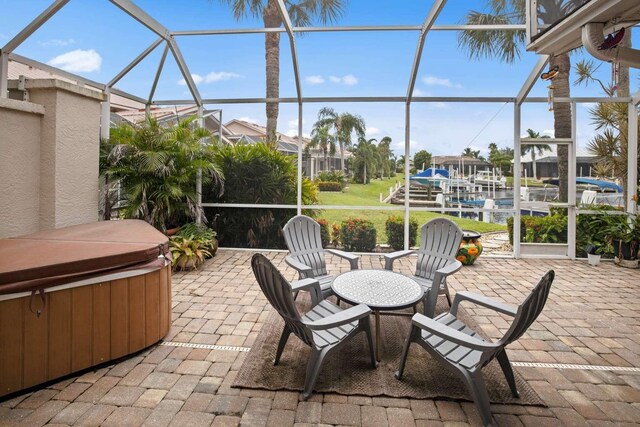 view of sunroom / solarium