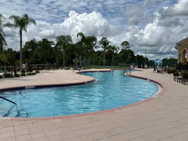 view of pool with a patio area