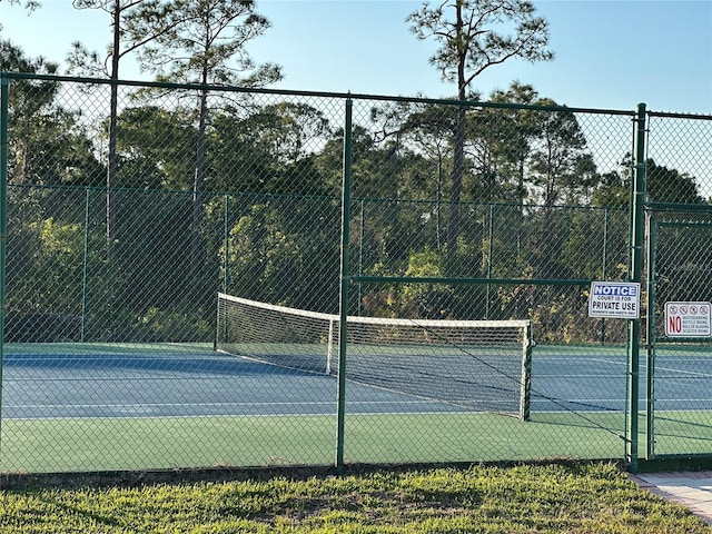 view of tennis court