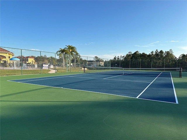 view of sport court