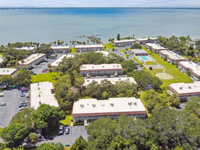 bird's eye view of a nearby body of water