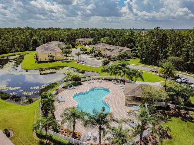 20461 Berrywood Ln, Tampa, FL 33647 - birds eye view of property with a water view