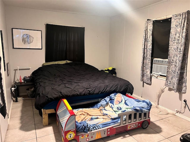 view of tiled bedroom