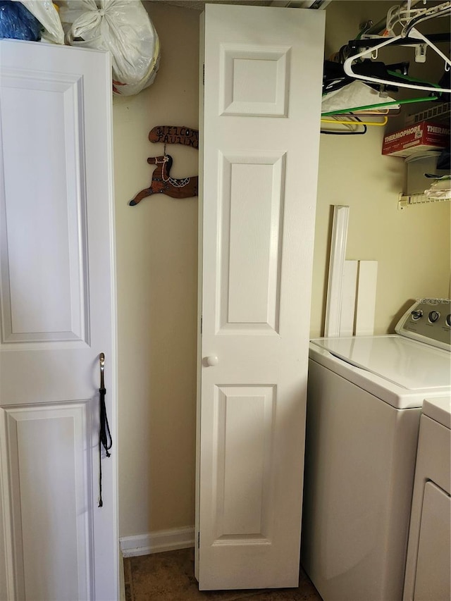 laundry area with washer and dryer