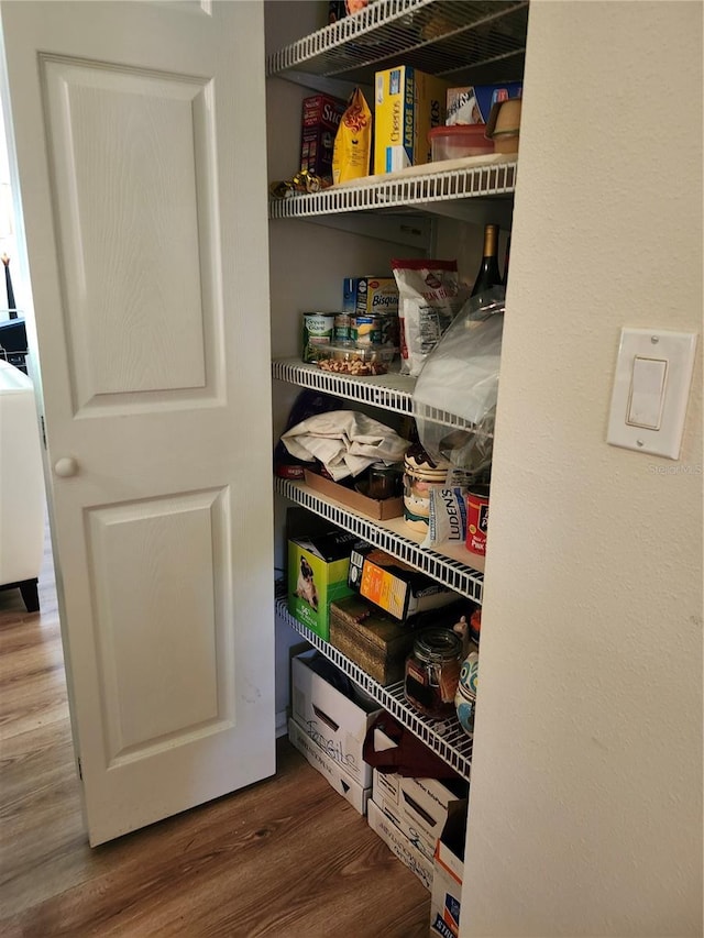 view of pantry