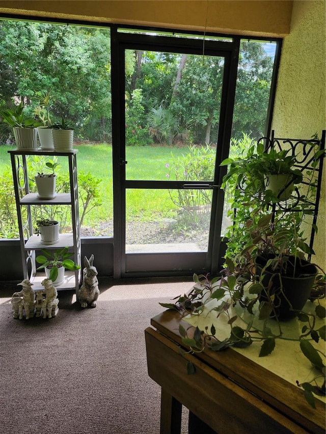 view of sunroom / solarium