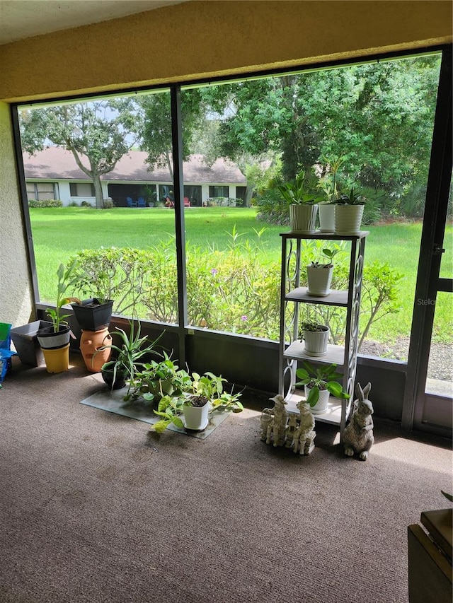 view of sunroom / solarium