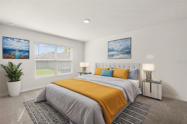 bedroom featuring carpet floors