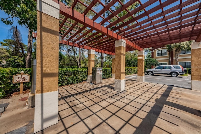 view of patio / terrace with a pergola