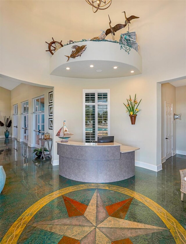 interior space with french doors
