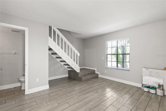 interior space with light wood-type flooring