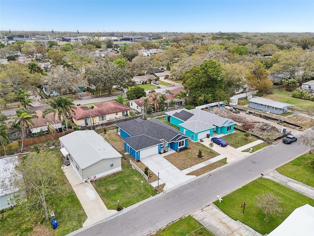 bird's eye view featuring a residential view