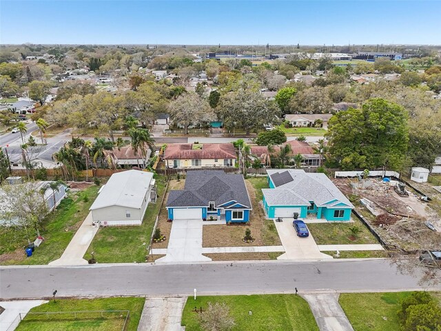 bird's eye view featuring a residential view