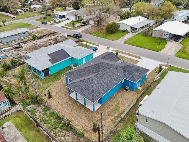 bird's eye view featuring a residential view