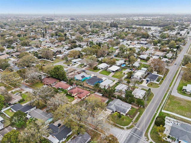 aerial view featuring a residential view