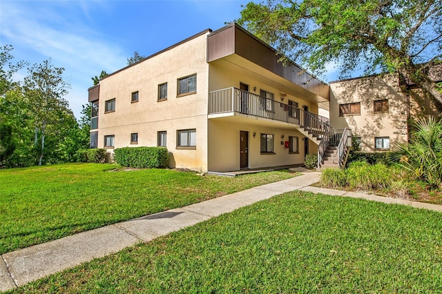 view of property with stairs