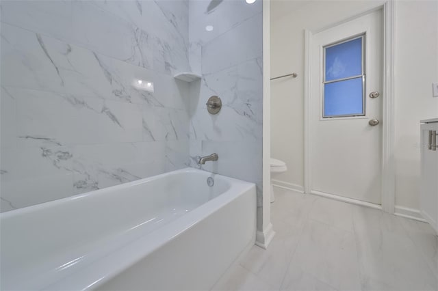 bathroom with  shower combination and toilet