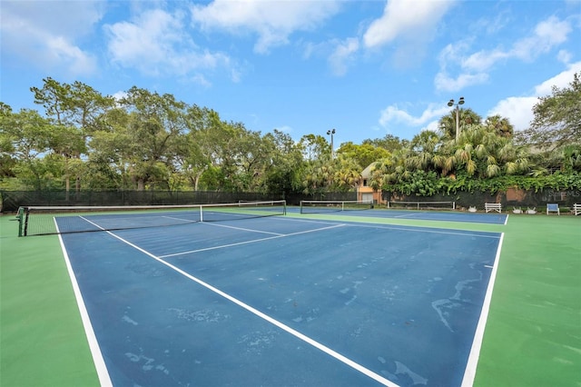 view of tennis court