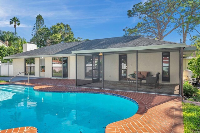 view of pool with a patio area