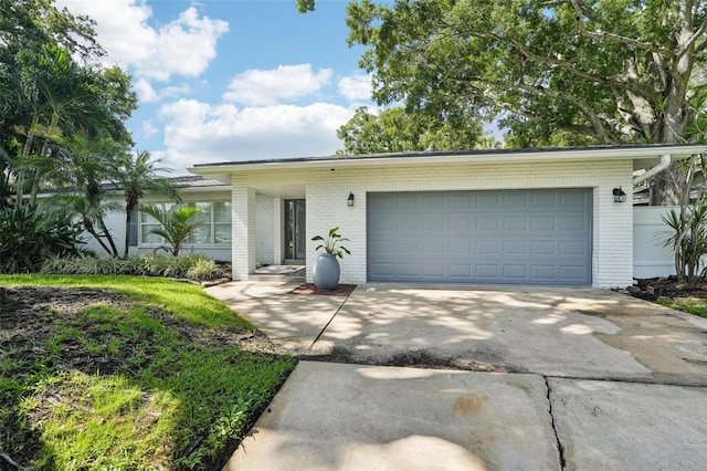 ranch-style house with a garage