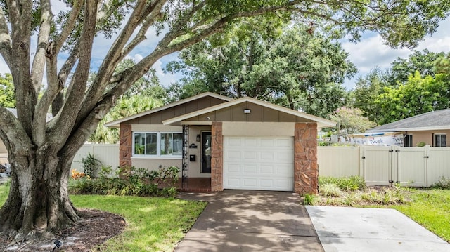 ranch-style house with a garage