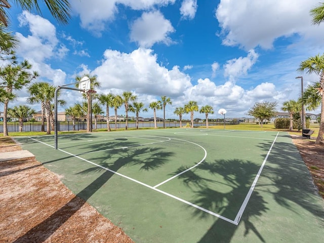 view of basketball court