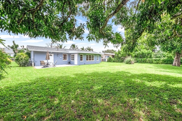 view of yard featuring a patio