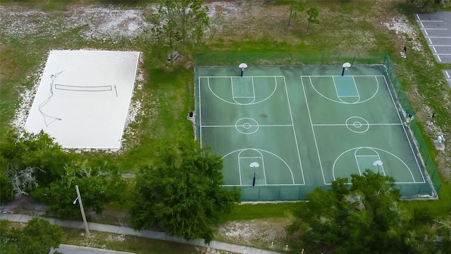 view of sport court featuring community basketball court