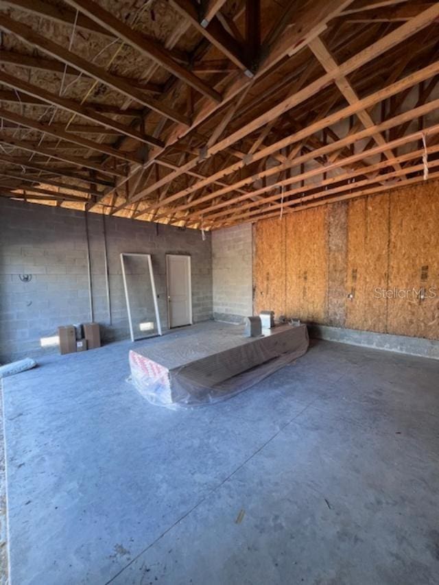 miscellaneous room featuring concrete floors