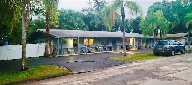 view of ranch-style home