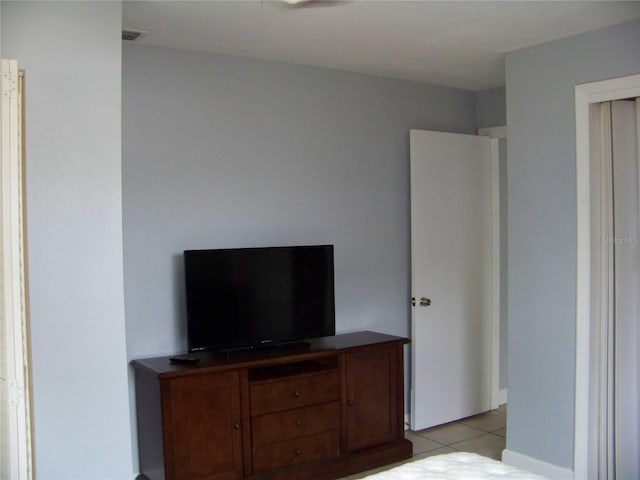 interior space with light tile patterned floors