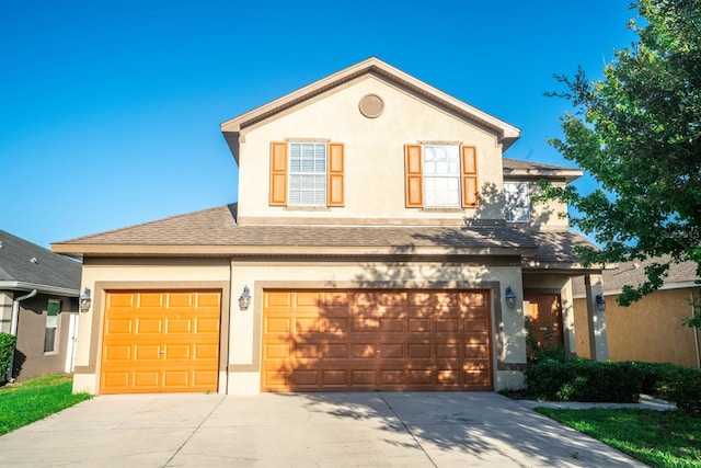 view of front of house featuring a garage