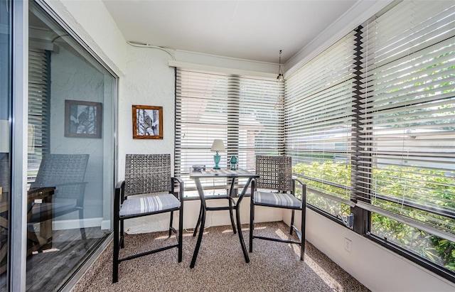 view of sunroom / solarium