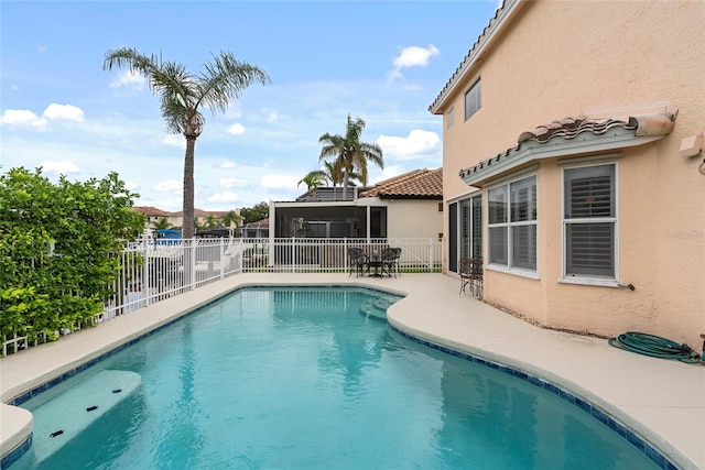 view of pool