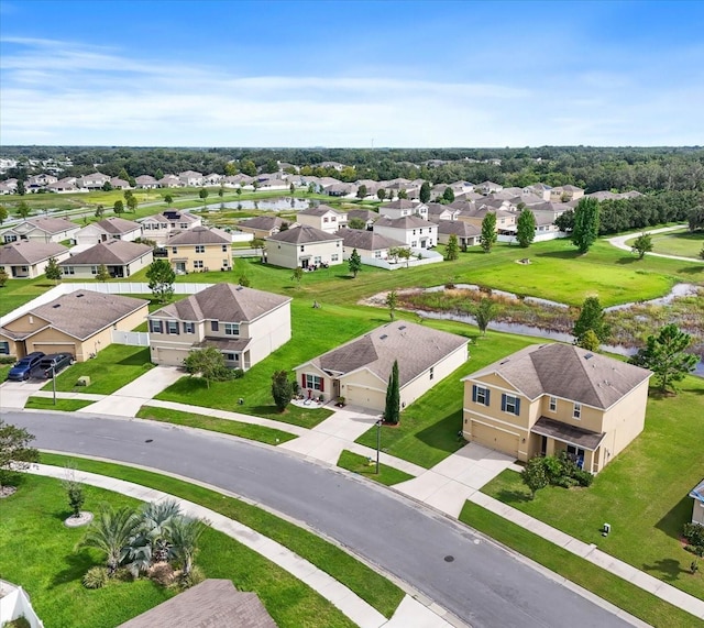 aerial view featuring a residential view