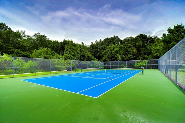 view of tennis court