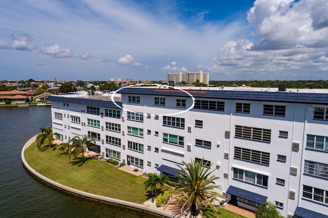 view of property featuring a water view